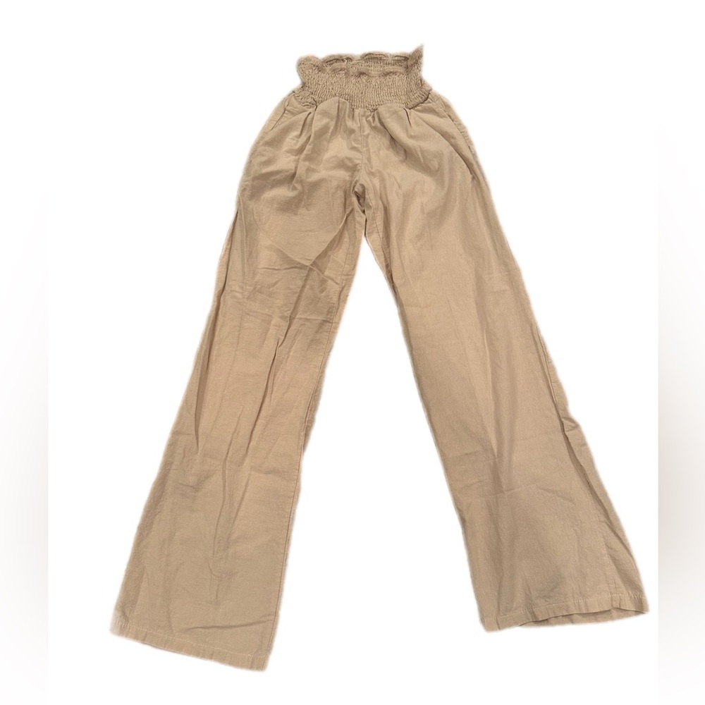 Tan flowy pants